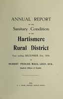 view [Report 1938] / Medical Officer of Health, Hartismere R.D.C.