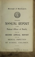 view [Report 1911] / Medical Officer of Health, Hartlepool Borough.