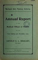 view [Report 1929] / Medical Officer of Health, Hartlepool Port Health Authority.