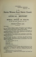 view [Report 1910] / Medical Officer of Health, Hartley Wintney (Union) R.D.C.