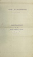 view [Report 1921] / Medical Officer of Health, Hartshorne & Seals R.D.C.