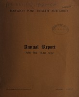 view [Report 1952] / Medical Officer of Health, Harwich Port Health Authority.