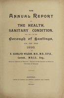 view [Report 1893] / Medical Officer of Health, Hastings County Borough.