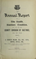 view [Report 1911] / Medical Officer of Health, Hastings County Borough.