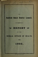 view [Report 1905] / Medical Officer of Health, Hatfield R.D.C.