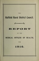 view [Report 1910] / Medical Officer of Health, Hatfield R.D.C.