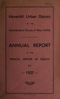 view [Report 1937] / Medical Officer of Health, Haverhill U.D.C.