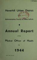 view [Report 1944] / Medical Officer of Health, Haverhill U.D.C.