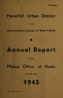 view [Report 1945] / Medical Officer of Health, Haverhill U.D.C.