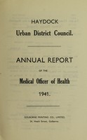 view [Report 1941] / Medical Officer of Health, Haydock Local Board / U.D.C.