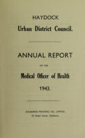 view [Report 1943] / Medical Officer of Health, Haydock Local Board / U.D.C.