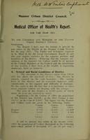 view [Report 1911] / Medical Officer of Health, Heanor U.D.C.