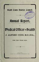 view [Report 1904] / Medical Officer of Health, Heath Town D.C.