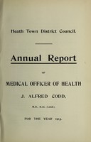 view [Report 1913] / Medical Officer of Health, Heath Town D.C.