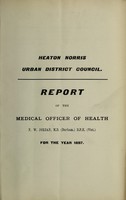 view [Report 1897] / Medical Officer of Health, Heaton Norris D.C.