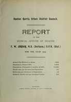 view [Report 1905] / Medical Officer of Health, Heaton Norris U.D.C.