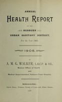 view [Report 1905] / Medical Officer of Health, Hebburn U.D.C.