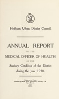 view [Report 1938] / Medical Officer of Health, Hebburn U.D.C.