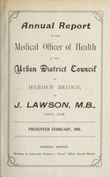 view [Report 1900] / Medical Officer of Health, Hebden Bridge U.D.C.