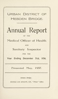 view [Report 1936] / Medical Officer of Health, Hebden Bridge U.D.C.