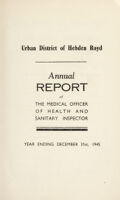 view [Report 1945] / Medical Officer of Health, Hebden Royd U.D.C.