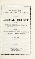 view [Report 1964] / Medical Officer of Health, Hebden Royd U.D.C.