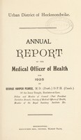 view [Report 1925] / Medical Officer of Health, Heckmondwike U.D.C.