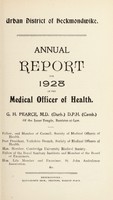 view [Report 1928] / Medical Officer of Health, Heckmondwike U.D.C.