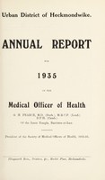 view [Report 1935] / Medical Officer of Health, Heckmondwike U.D.C.