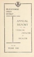 view [Report 1943] / Medical Officer of Health, Heckmondwike U.D.C.