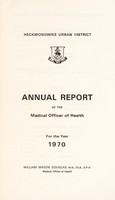 view [Report 1970] / Medical Officer of Health, Heckmondwike U.D.C.