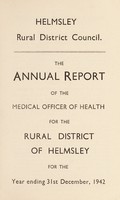 view [Report 1942] / Medical Officer of Health, Helmsley R.D.C.