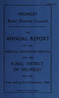 view [Report 1945] / Medical Officer of Health, Helmsley R.D.C.