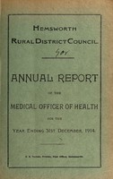 view [Report 1914] / Medical Officer of Health, Hemsworth (Union) R.D.C.