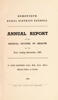 view [Report 1937] / Medical Officer of Health, Hemsworth (Union) R.D.C.