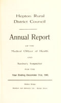 view [Report 1945] / Medical Officer of Health, Hepton R.D.C.