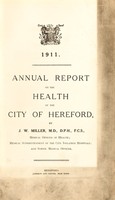 view [Report 1911] / Medical Officer of Health, Hereford City.