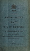 view [Report 1918] / Medical Officer of Health, Hereford City.