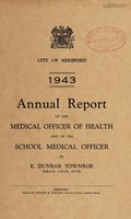 view [Report 1943] / Medical Officer of Health, Hereford City.