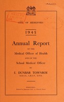 view [Report 1945] / Medical Officer of Health, Hereford City.