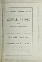 view [Report 1916] / Medical Officer of Health, Herefordshire / County of Hereford County Council.