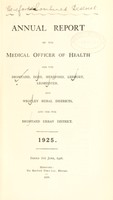 view [Report 1925] / Medical Officer of Health, Herefordshire Combined District/s (Bromyard R.D.C., Dore R.D.C., Hereford R.D.C., Ledbury R.D.C., Leominster R.D.C., Bromyard U.D.C.).