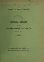 view [Report 1952] / Medical Officer of Health, Herne Bay U.D.C.