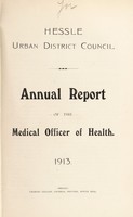 view [Report 1913] / Medical Officer of Health, Hessle U.D.C.