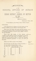 view [Report 1897] / Medical Officer of Health, Hetton U.D.C.