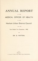 view [Report 1940] / Medical Officer of Health, Hexham U.D.C.