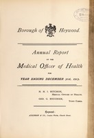 view [Report 1913] / Medical Officer of Health, Heywood Borough.