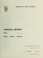 view [Report 1966] / Medical Officer of Health, High Wycombe Borough.