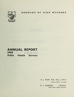 view [Report 1968] / Medical Officer of Health, High Wycombe Borough.