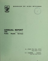 view [Report 1970] / Medical Officer of Health, High Wycombe Borough.